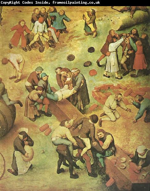 Pieter Bruegel detalj fran barnens lekar